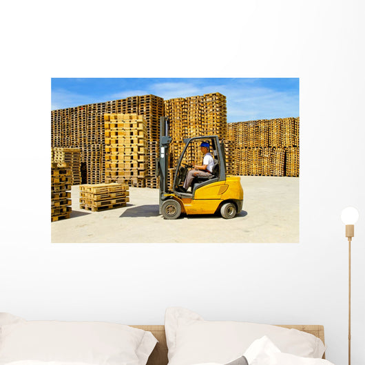Forklift Handling Wall Decal