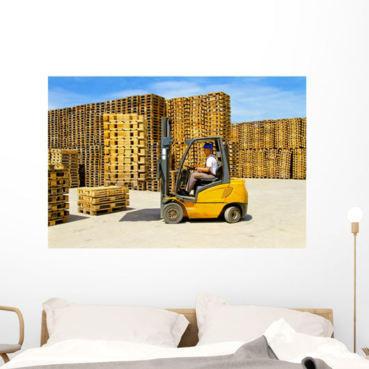 Forklift Handling Wall Decal