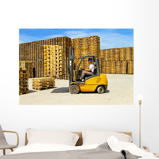 Forklift Handling Wall Decal