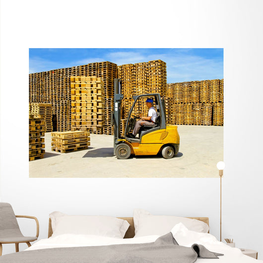 Forklift Handling Wall Decal