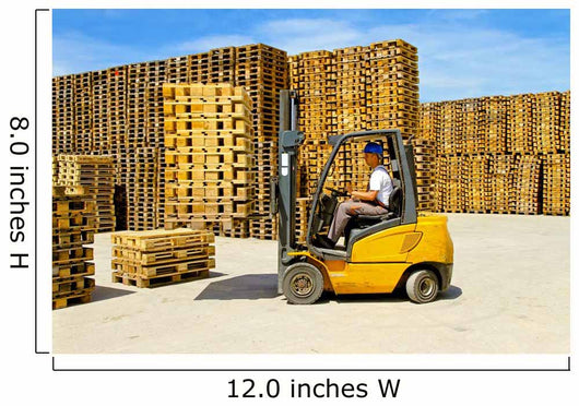 Forklift Handling Wall Decal