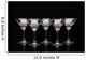 Five Glasses Champagne and Wall Decal
