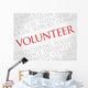 Volunteer Word Cloud Concept Wall Decal