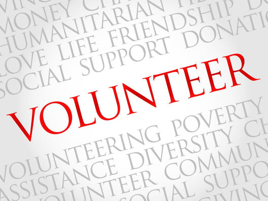 Volunteer Word Cloud Concept Wall Decal