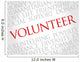 Volunteer Word Cloud Concept Wall Decal