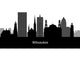 Milwaukee Wisconsin Skyline Detailed Wall Decal