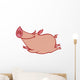 Pink Pig Wall Decal