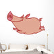 Pink Pig Wall Decal