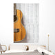 Ukulele White Paper Notes Wall Decal