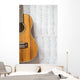 Ukulele White Paper Notes Wall Decal