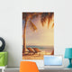 Tropical Beach Deckchairs Wall Decal