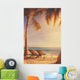 Tropical Beach Deckchairs Wall Decal