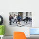 Motion Blurred Business People Wall Decal