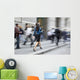 Motion Blurred Business People Wall Decal