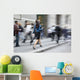 Motion Blurred Business People Wall Decal