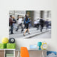 Motion Blurred Business People Wall Decal