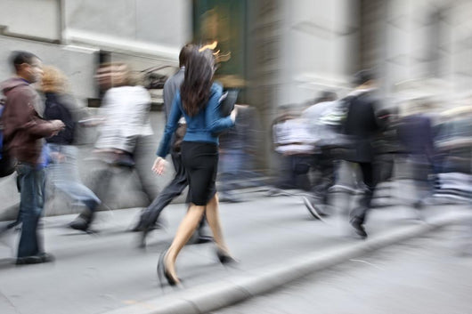 Motion Blurred Business People Wall Decal