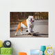 English Bulldog Skateboard Wall Decal