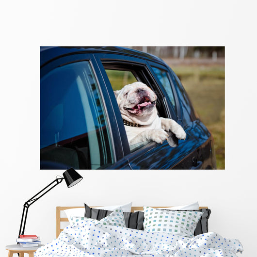 Doggone Happy Bulldog Wall Decal