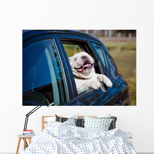 Doggone Happy Bulldog Wall Decal