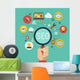 Infographics Seo Optimization Wall Decal