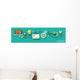 Infographics Seo Optimization Wall Decal Panoramic Wall Decal