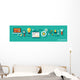 Infographics Seo Optimization Wall Decal Panoramic Wall Decal