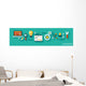 Infographics Seo Optimization Wall Decal Panoramic Wall Decal