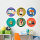 Infographics E-commerce Wall Decal Sticker Set Wall Decal