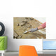 Worker Using Putty Knife Wall Decal