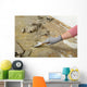 Worker Using Putty Knife Wall Decal