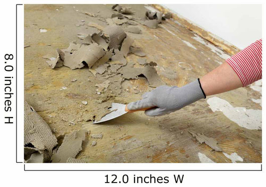 Worker Using Putty Knife Wall Decal