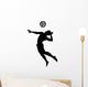 Beach Volleyball Silhouette Wall Decal Design 1