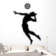 Beach Volleyball Silhouette Wall Decal Design 1