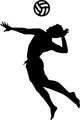 Beach Volleyball Silhouette Wall Decal Design 1