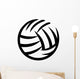 Volleyball Drawn Wall Decal