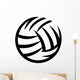 Volleyball Drawn Wall Decal