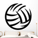 Volleyball Drawn Wall Decal