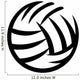 Volleyball Drawn Wall Decal