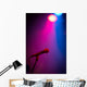 Band Stage Microphone Highlighted Wall Decal