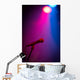 Band Stage Microphone Highlighted Wall Decal