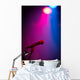 Band Stage Microphone Highlighted Wall Decal