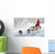 Husky Dogsled Team Wall Decal