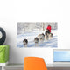 Husky Dogsled Team Wall Decal