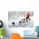 Husky Dogsled Team Wall Decal