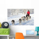 Husky Dogsled Team Wall Decal