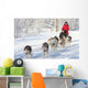 Husky Dogsled Team Wall Decal