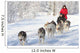 Husky Dogsled Team Wall Decal