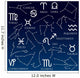 Zodiac Stars Constellation Wall Decal