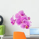 Branch Orchid Flowers White Wall Decal Design 2